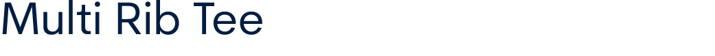 Multi Rib Tee 