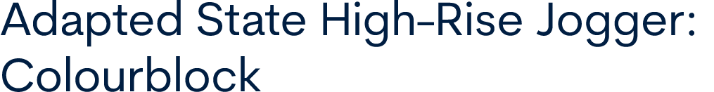 Adapted State High Rise Jogger: Colourblock 