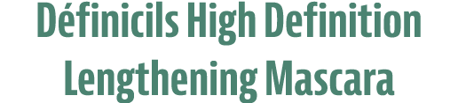 D finicils High Definition Lengthening Mascara