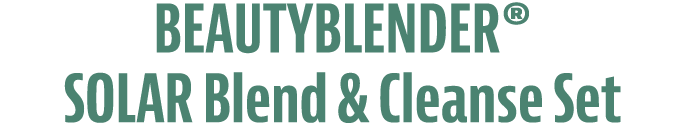 BEAUTYBLENDER® SOLAR Blend & Cleanse Set