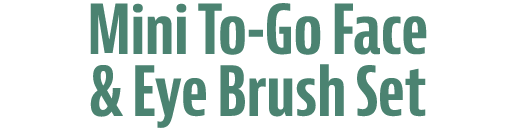 Mini To Go Face & Eye Brush Set