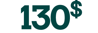 1 3 0 $